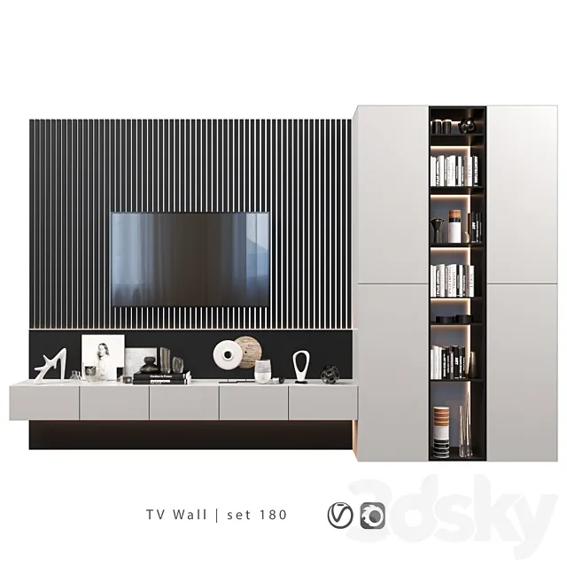 TV Wall | set 180 3DModel