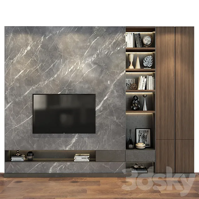 TV Wall | set 183 3D Model