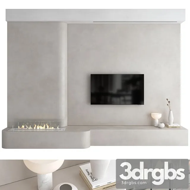 TV Wall Set 25 2 3D Model Download