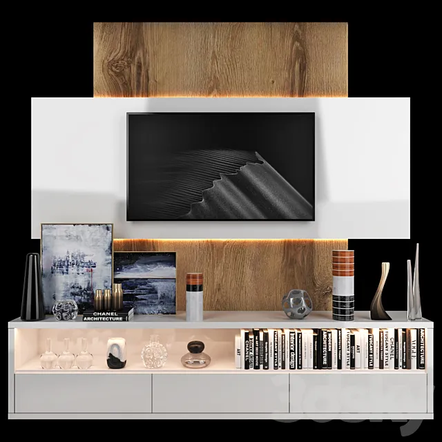 TV Wall | set 26 3D Model TV Wall | set 26 3D Model