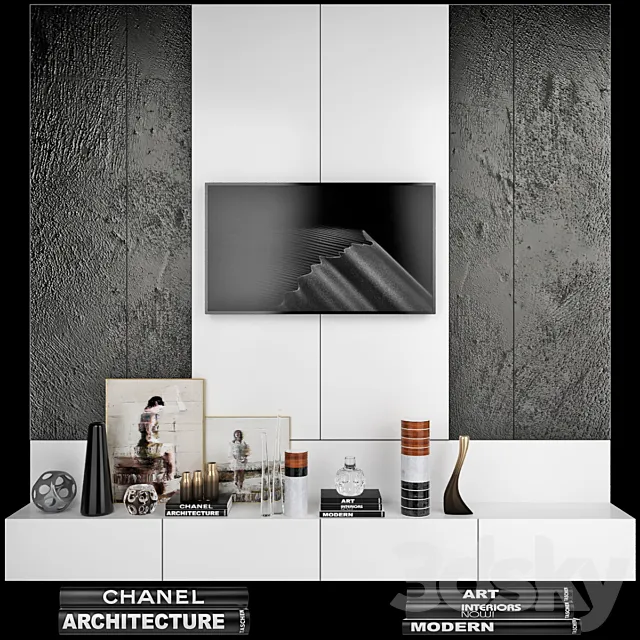 TV Wall | set 29 3D Model TV Wall | set 29 3D Model