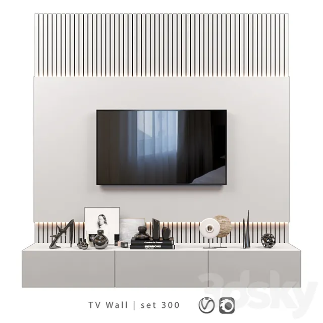 TV Wall | set 300 3DModel TV Wall | set 300 3DModel