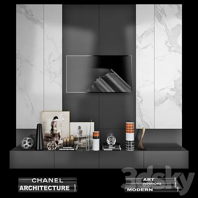 TV Wall | set 35 3DModel TV Wall | set 35 3DModel