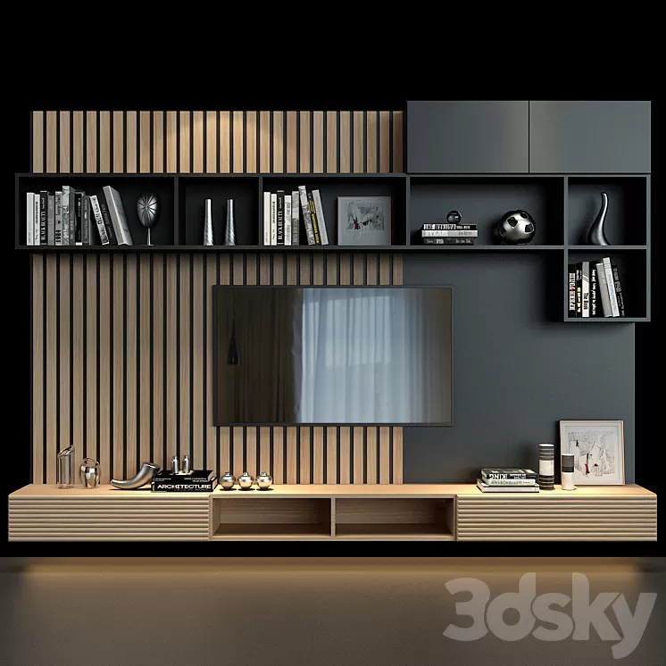 TV Wall | set 39 3D Model