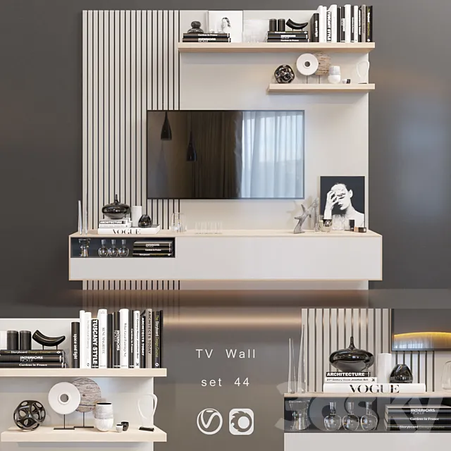TV Wall | set 44 3DModel