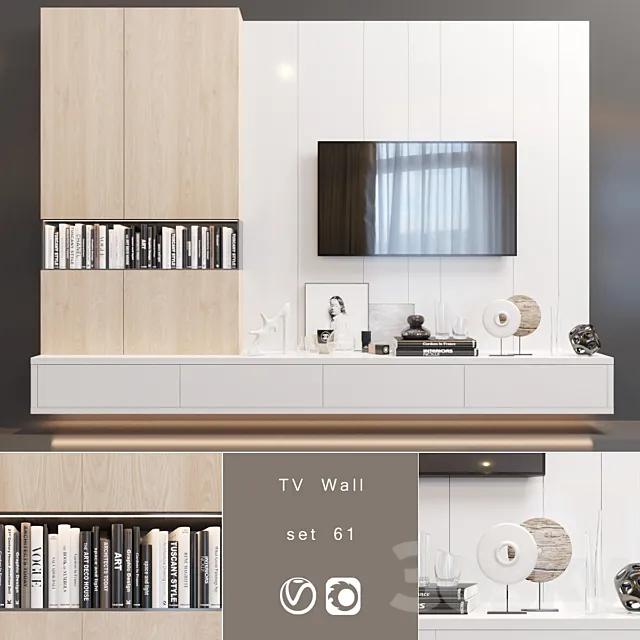 TV Wall | set 61 3D Model