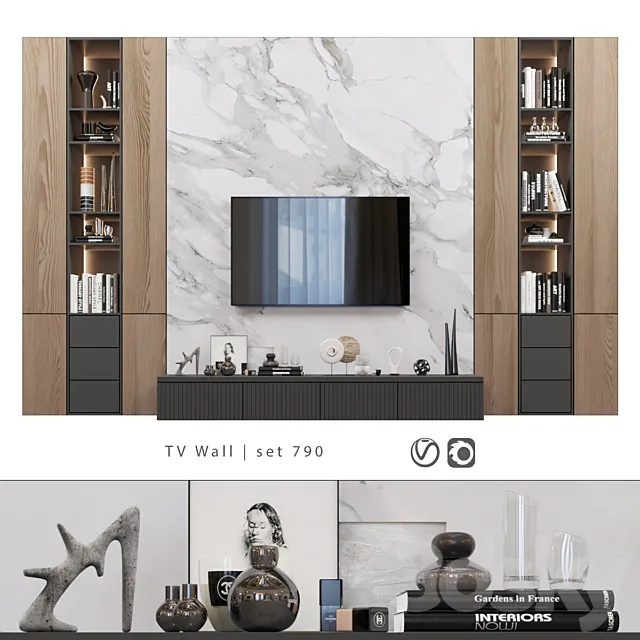 TV Wall | set 790 3D Model