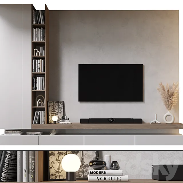 TV Wall | set 818 3D Model