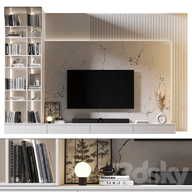 TV Wall | set 918 3D Model