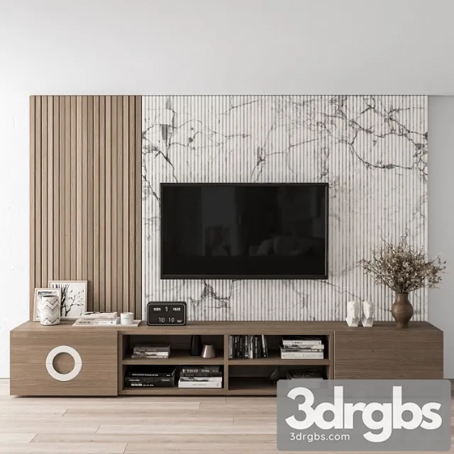 Tv wall stone and wood – set 16 Tv wall stone and wood – set 16