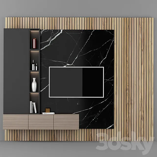 tv_stand_001 3DModel tv_stand_001 3DModel