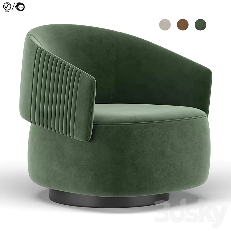 Twibe armchair 3D Model Twibe armchair 3D Model