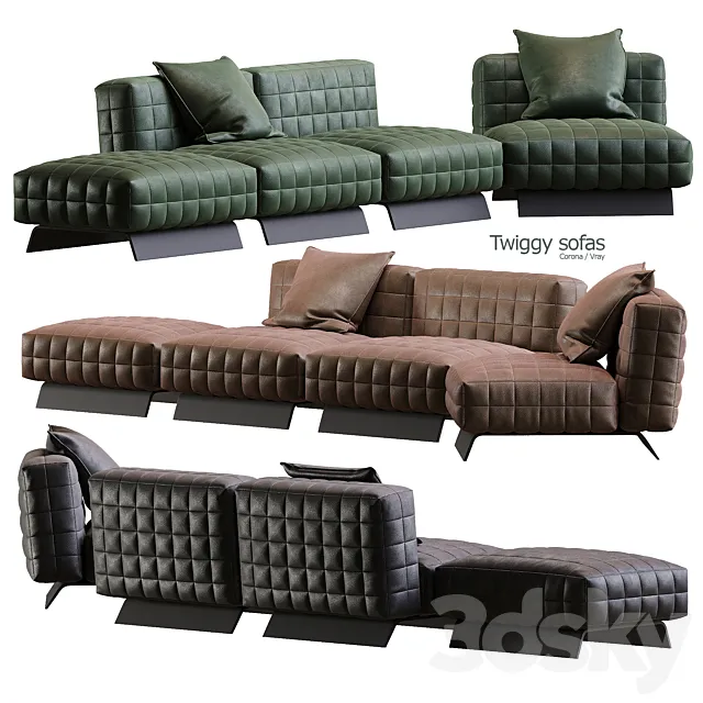 Twiggy sofa 3D Model Twiggy sofa 3D Model