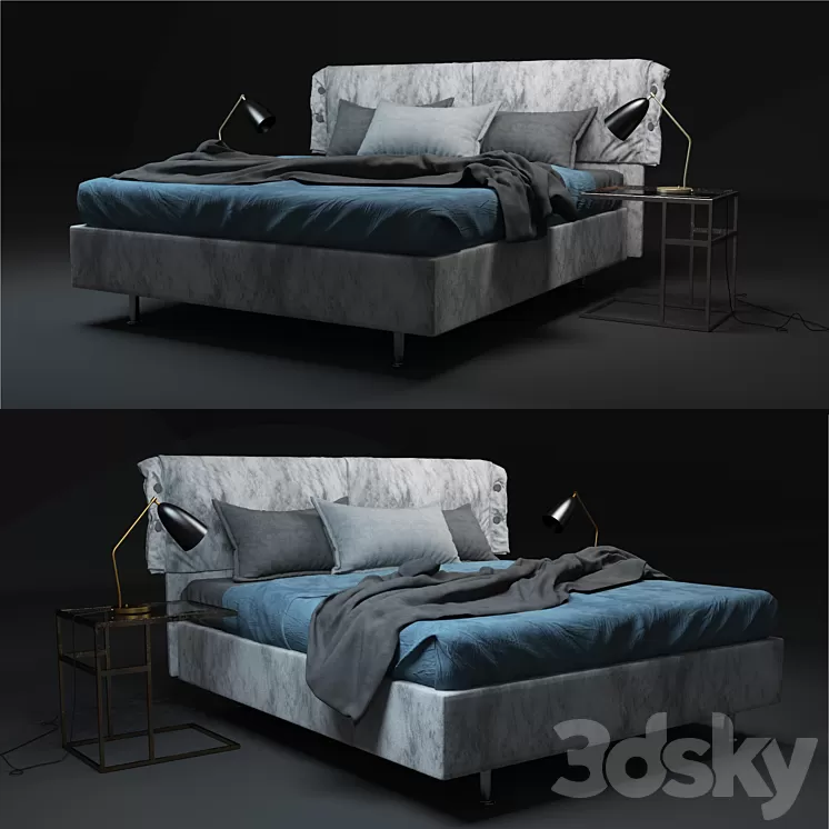 Twils Giselle bed_set 3D Model