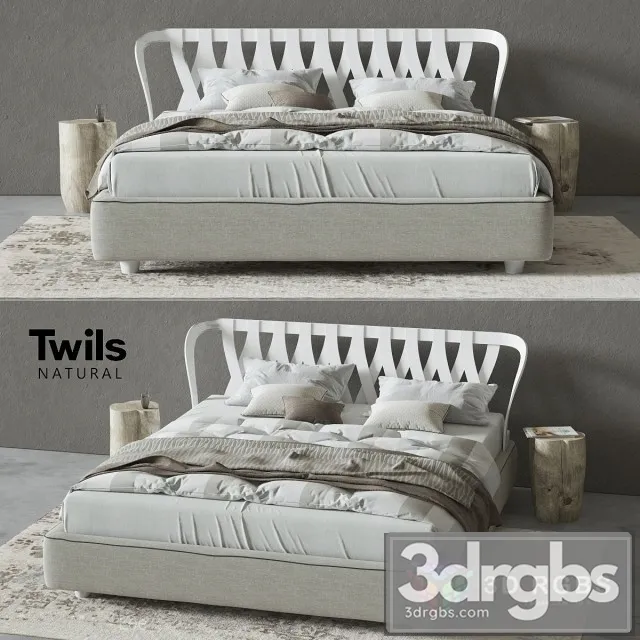 Twils Natural Bed 02 3D Model Download