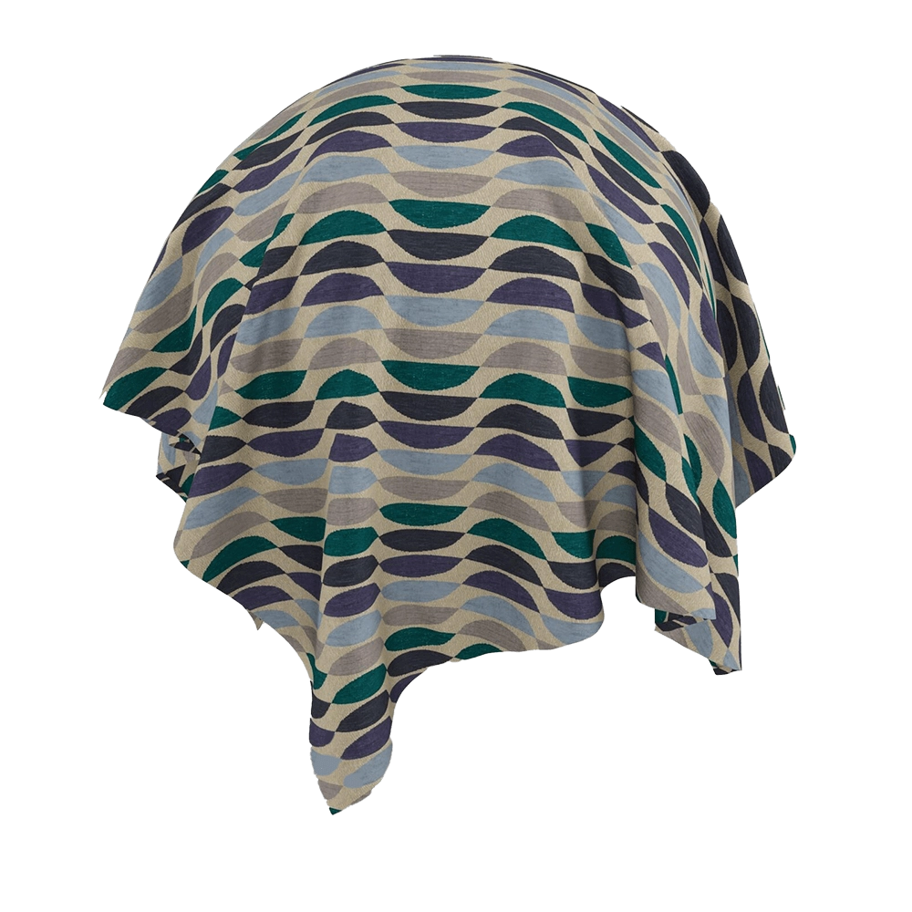 Twinbru – Geometric Blue Chenille 2267153 3D Model