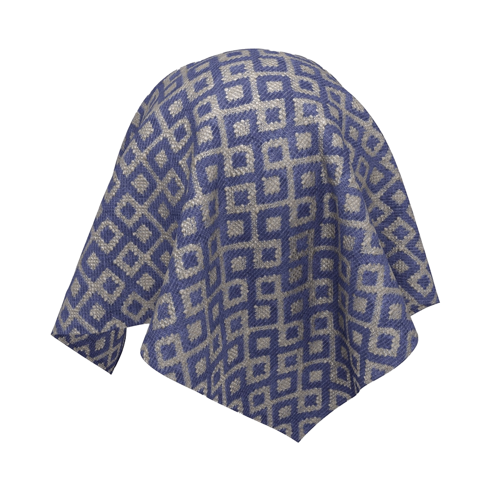 Twinbru – Geometric Blue Jacquard 1164001 3D Model
