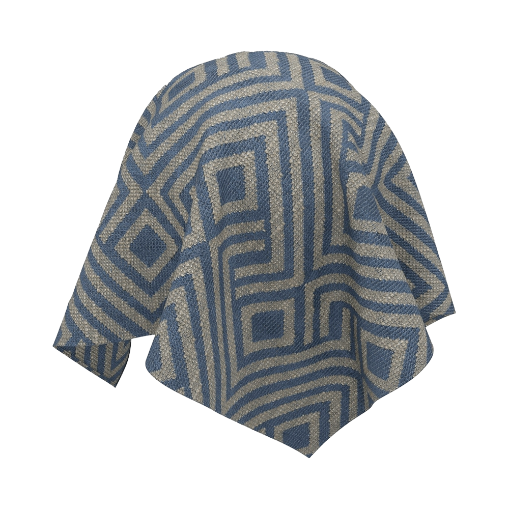 Twinbru – Geometric Blue Jacquard 1364012 3D Model