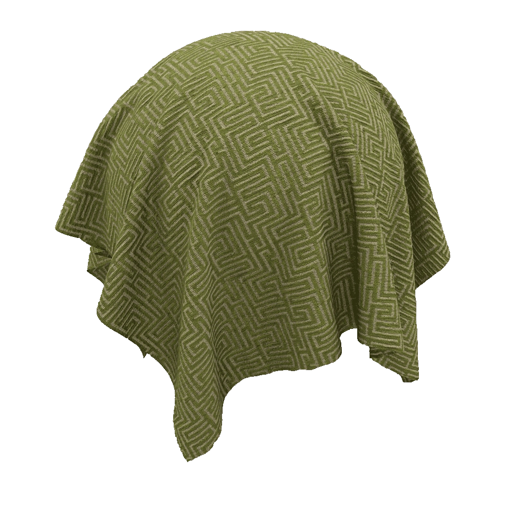 Twinbru – Geometric Green Chenille 2672845 3D Model