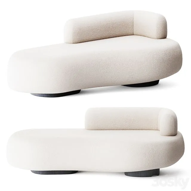 Twins sofa by Greenapple design 3D Model Twins sofa by Greenapple design 3D Model