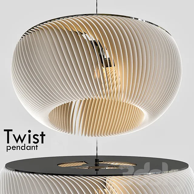 Twist pendant 3DModel Twist pendant 3DModel