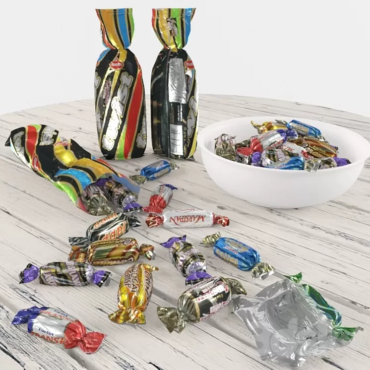 Twist – Swedish candy. IKEA 3D Model