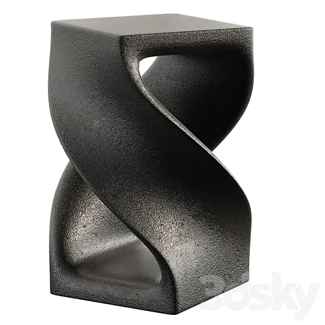 Twisted wood table 3DModel Twisted wood table 3DModel