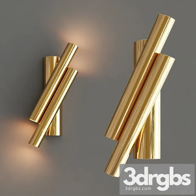 Two oblique rods wall Two oblique rods wall