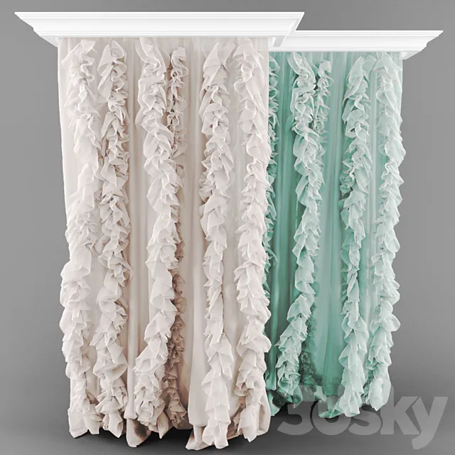 two tulle 3D Model two tulle 3D Model