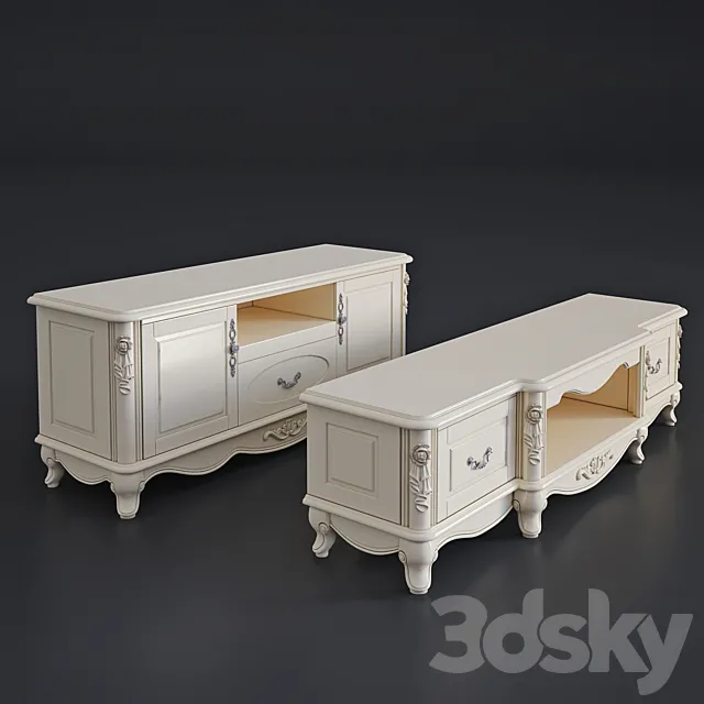 Two TV-stands “Milano”. 8802 3DModel