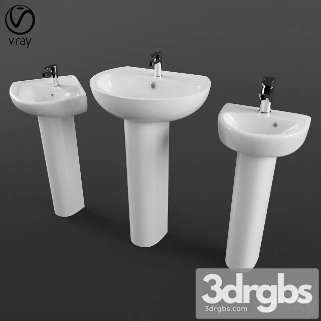 Twyford Wash Basin Collection 3D Model Download Twyford Wash Basin Collection 3D Model Download