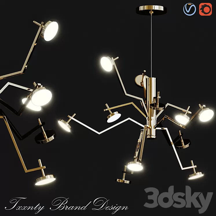 Txxnty brand design 3D Model Txxnty brand design 3D Model