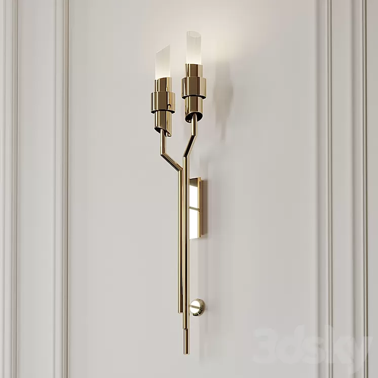 Tycho Torch Wall Sconce by LUXXU 3D Model