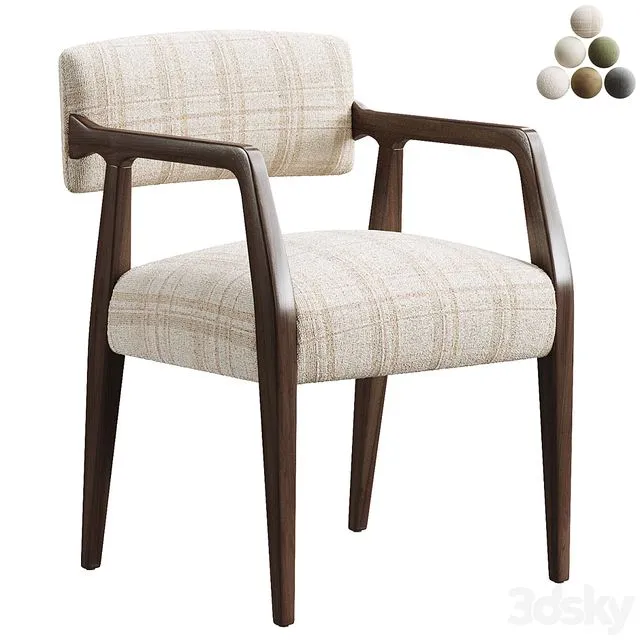 Tyler Dining Armchair 3D Model