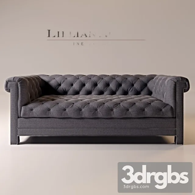 Tyler Mid Sofa 3D Model Download