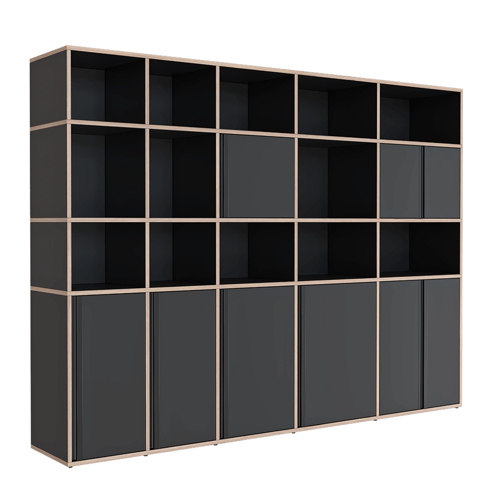 Tylko – Bookcase Black 3D Model Tylko – Bookcase Black 3D Model