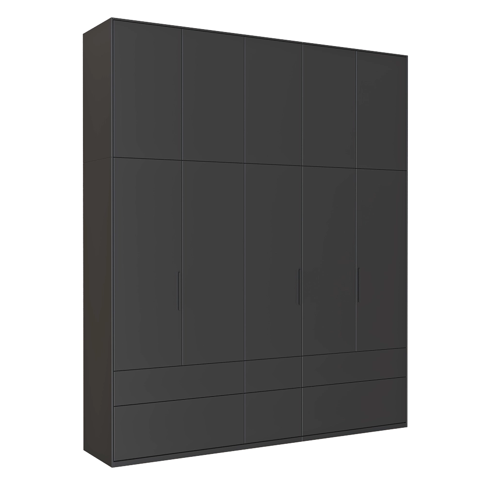 Tylko – Wardrobe Graphite Grey 3D Model Tylko – Wardrobe Graphite Grey 3D Model