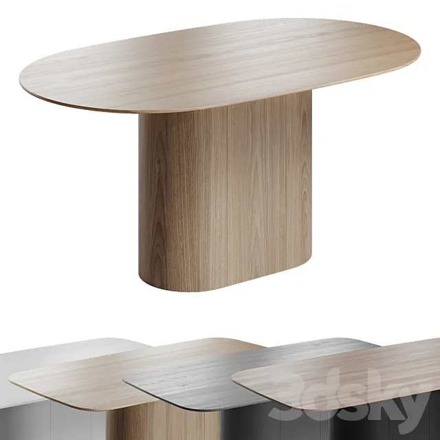 Type Dining Table by Ellipse 3D Model Type Dining Table by Ellipse 3D Model