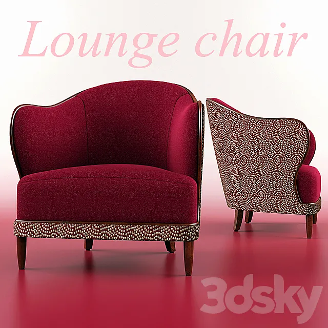 Typical Lounge_chair 3D Model Typical Lounge_chair 3D Model