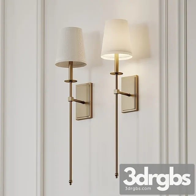 Tyrone 1-light wallchiere wall sconce 3D Model Download