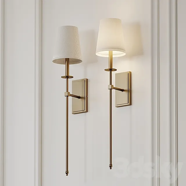 Tyrone 1-Light Wallchiere Wall Sconce 3DModel