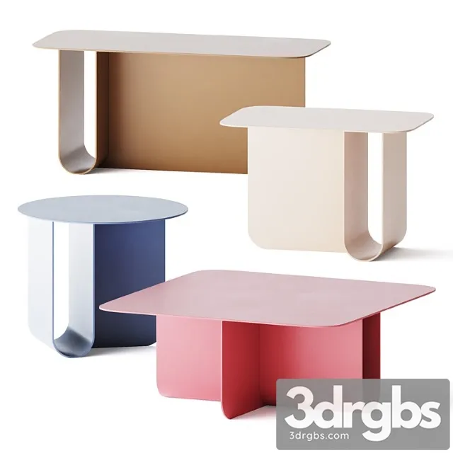 U aluminum coffee table by la cividina U aluminum coffee table by la cividina