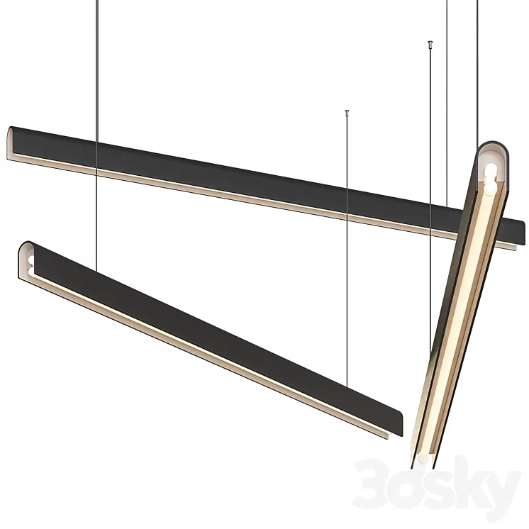 U-light by tossB Suspended Lamp 3D Model U-light by tossB Suspended Lamp 3D Model