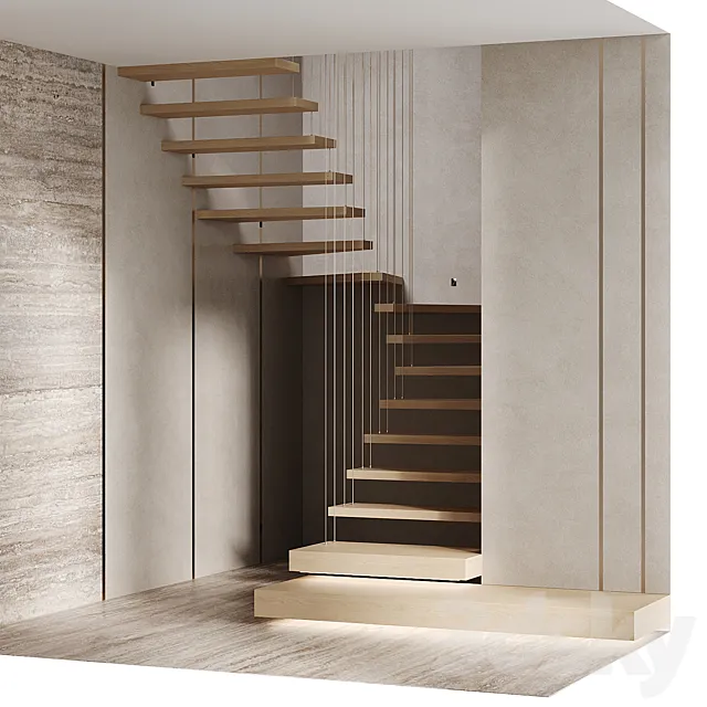 U-shaped staircase Free Download