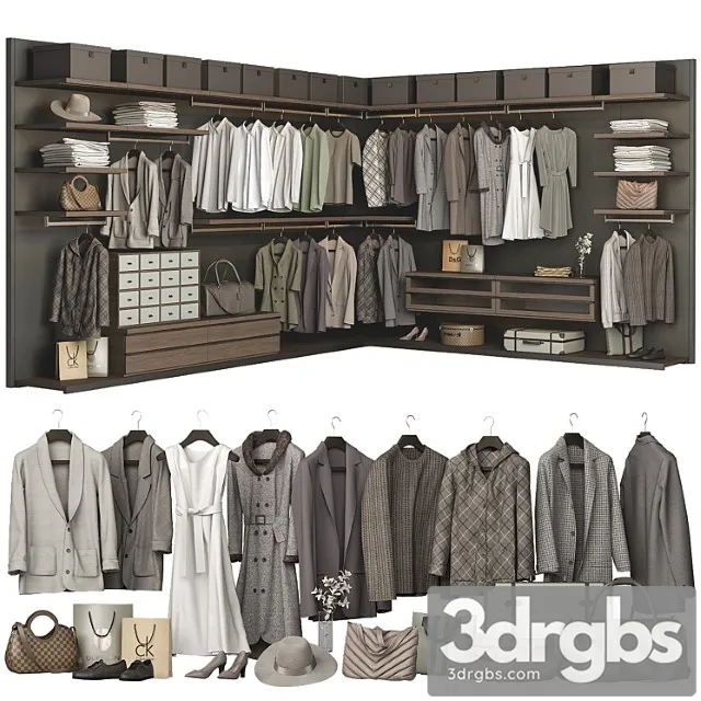 Ubik poliform walk-in closet 1 3D Model Download