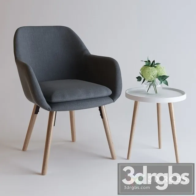 Udsbjerg Chair Set 3D Model Download Udsbjerg Chair Set 3D Model Download