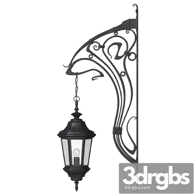 Ulichnyi Nastennyi Svetilnik 18 3D Model Download