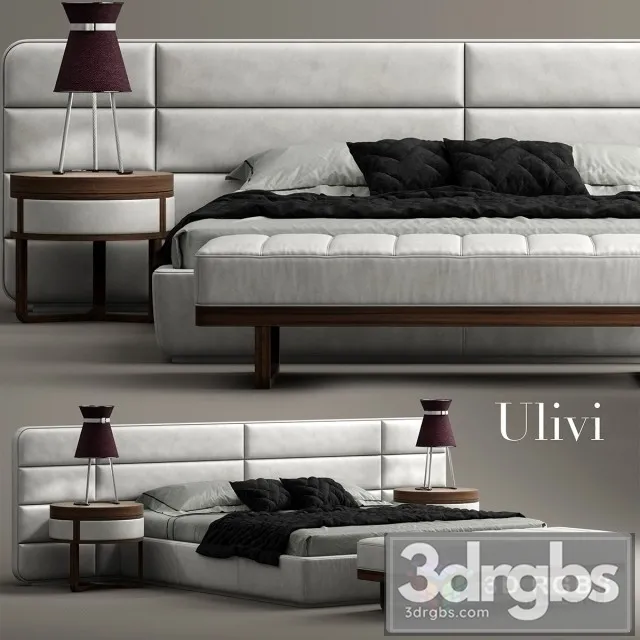 Ulivi Master Bed 3D Model Download