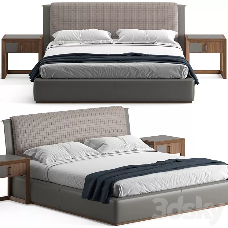 Ulivi Salotti Barnaby Bed 3D Model Free Download
