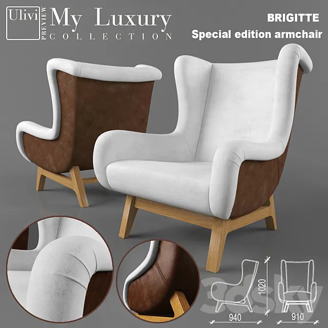 Ulivi Salotti – Brigitte 3D Model Ulivi Salotti – Brigitte 3D Model